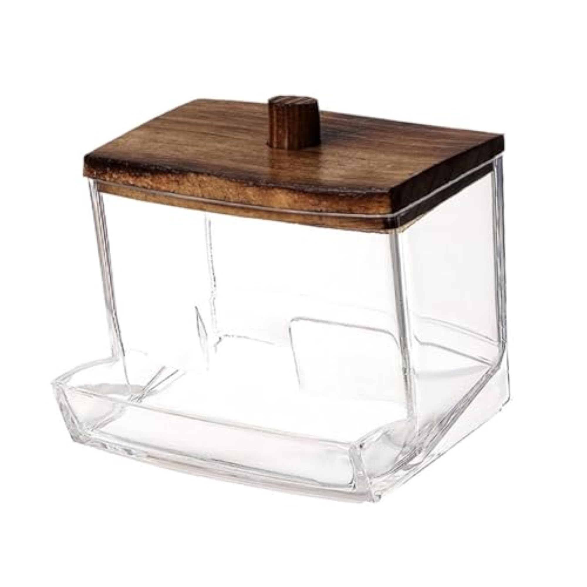 Cotton Swab Storage Canister, Transparent Canister